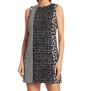 ALICE & OLIVIA Women's Clyde Patchwork Shift Mini Tank Dress ~ Ladies Size 8